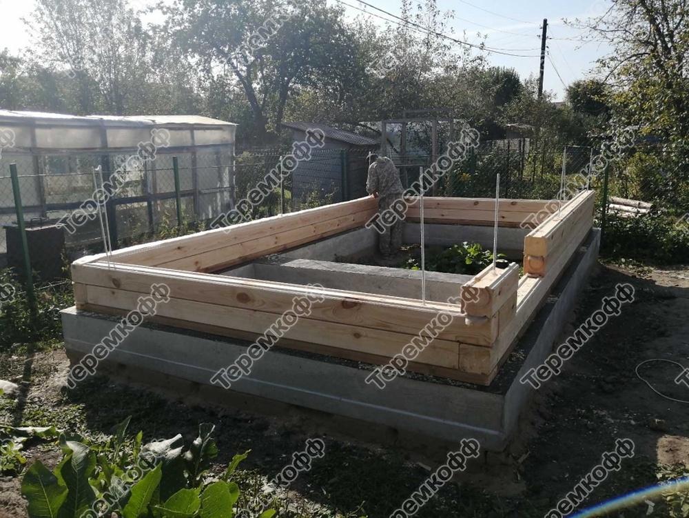 монтаж ленточного фундамента