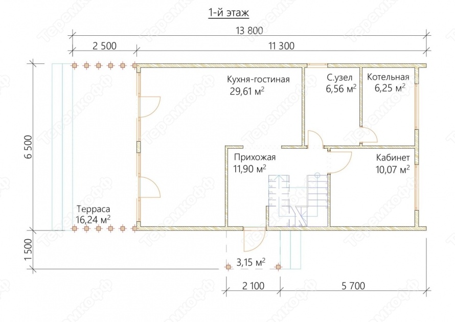 планировка 1 этаж каркасного дома для семьи с детьми