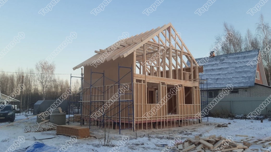 монтаж стропительной системы