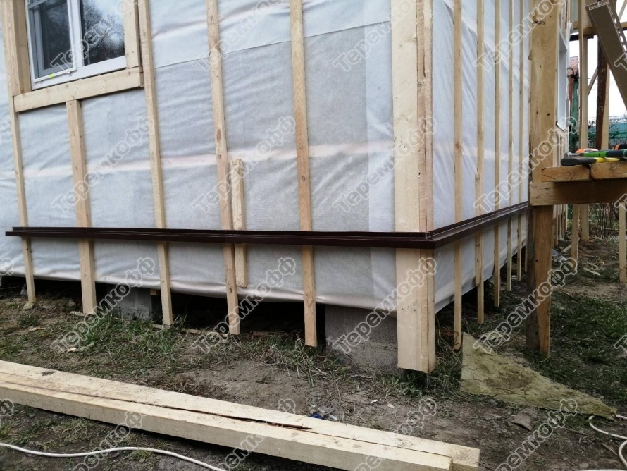 применение ветро-влагозащитной мембраны - пример